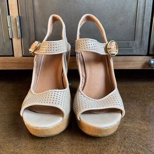 Nude Platform Heel/Wedge